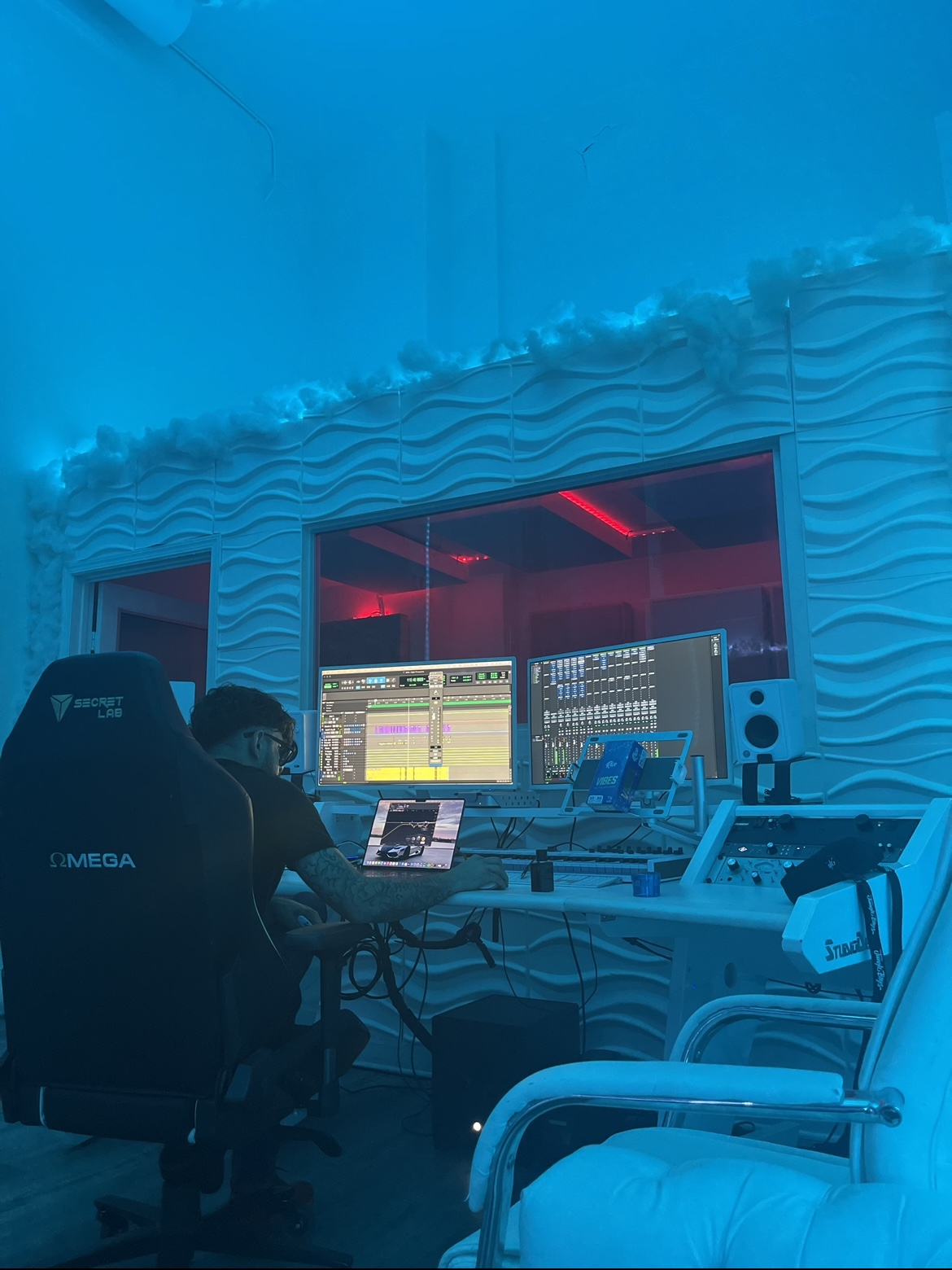 Rakan Ayyoub in the recording studio